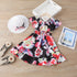 Summer Girl's Floral Waist Dress